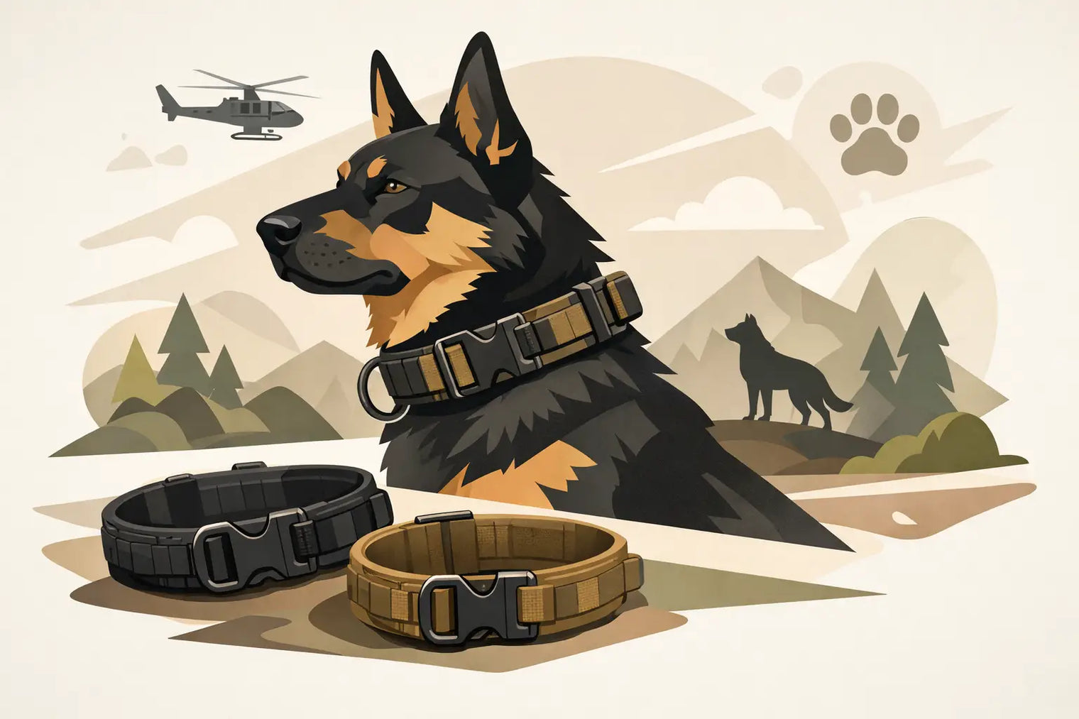Collares tácticos premium para perros con carácter