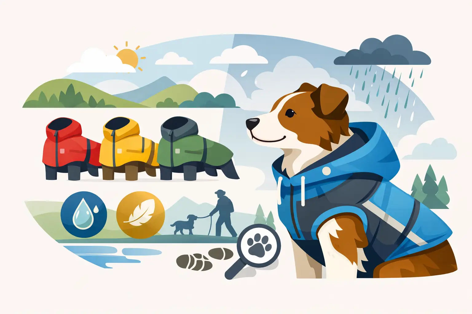Cómo elegir chaqueta impermeable canina