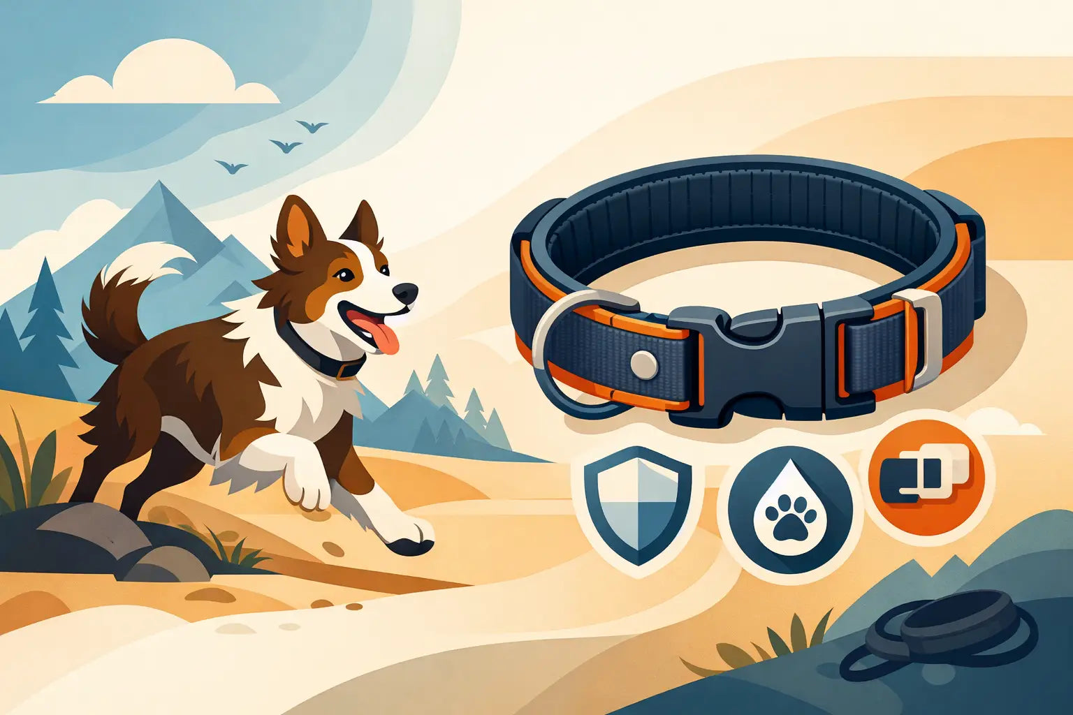 Collar resistente para perro activo: qué mirar
