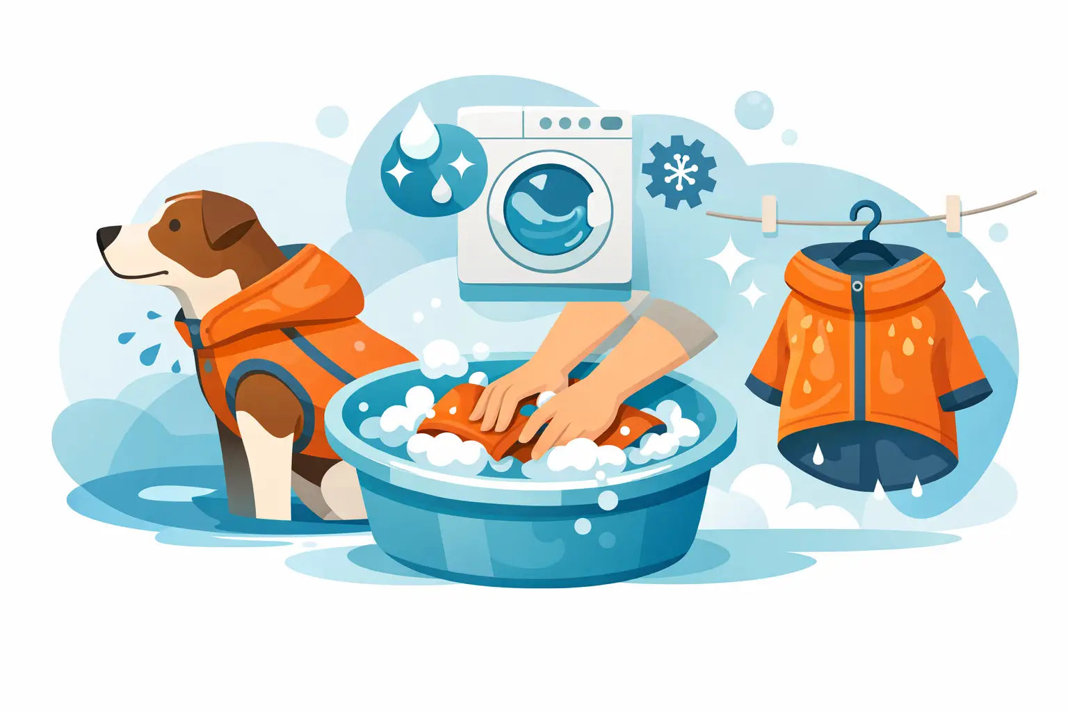Cómo lavar chaqueta impermeable de perro