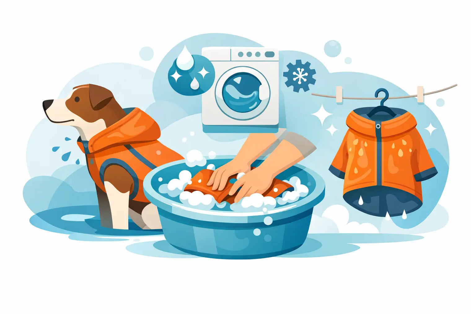 Cómo lavar chaqueta impermeable de perro