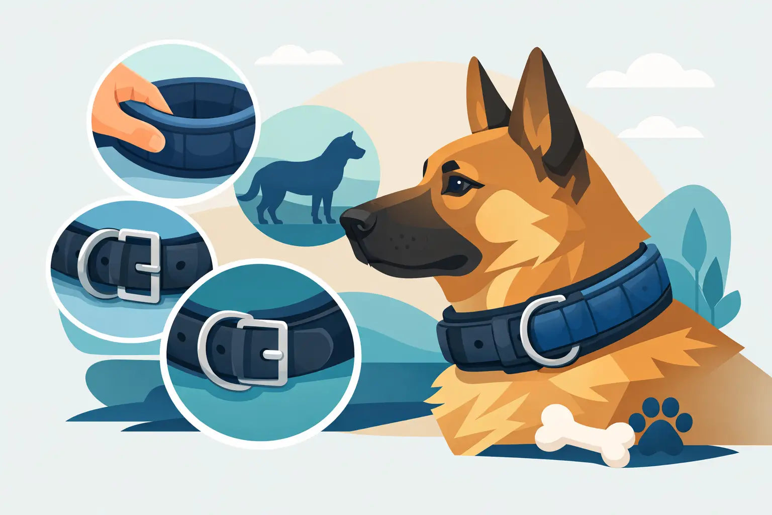 Collar acolchado para perro grande: qué mirar