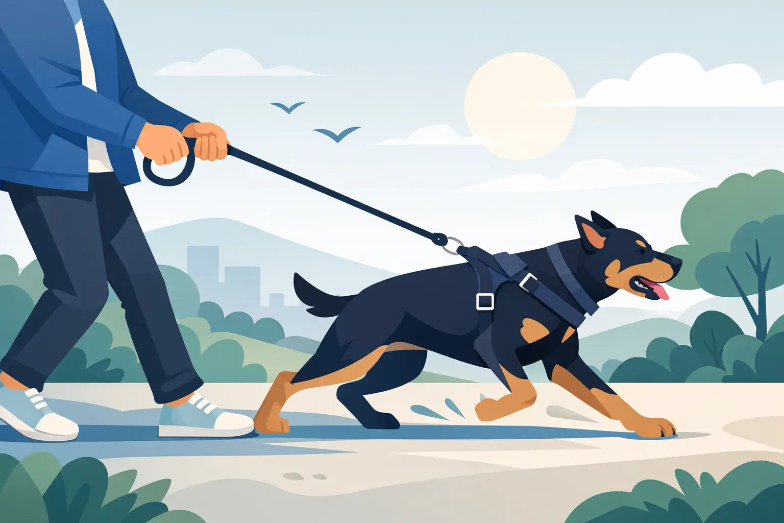 Cómo controlar a un perro fuerte en el paseo