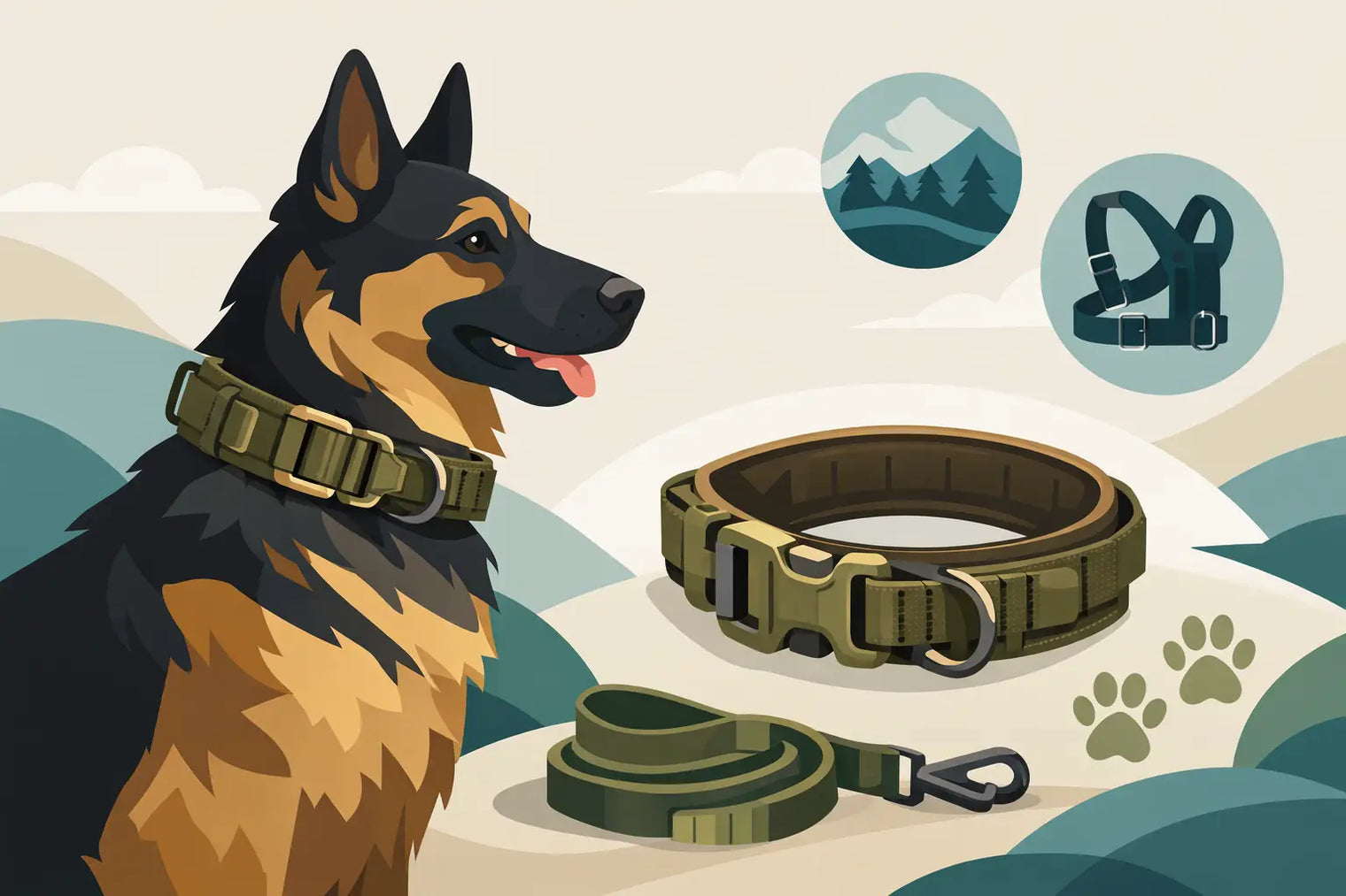 Collar táctico para perro grande: cómo elegirlo