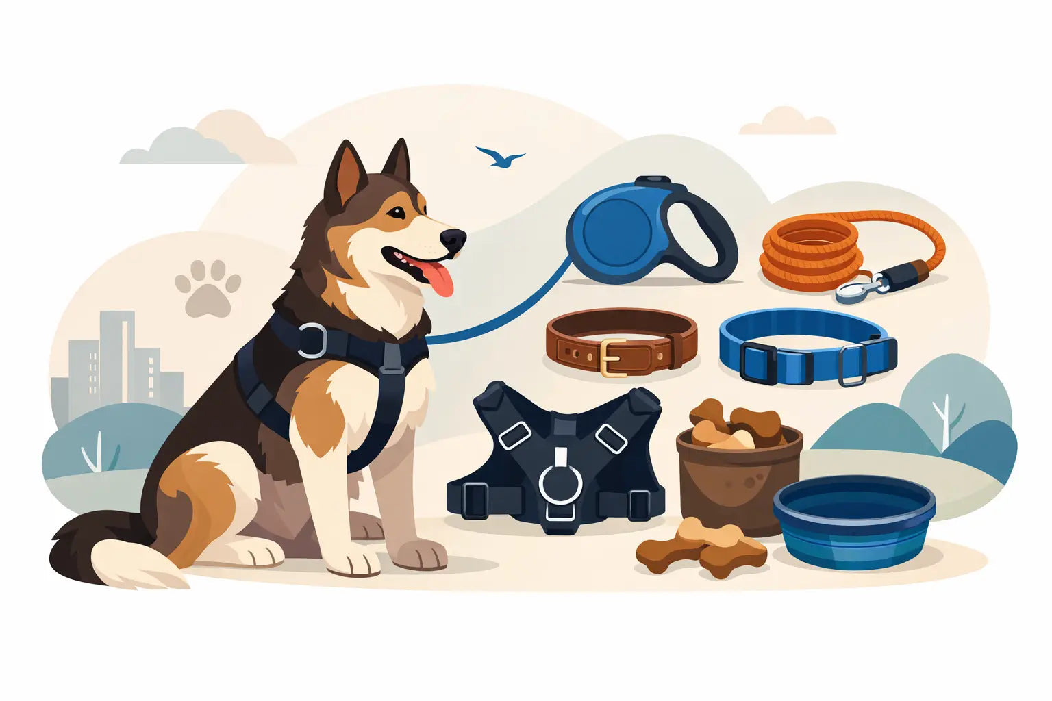 Equipo de paseo para perro grande: qué elegir