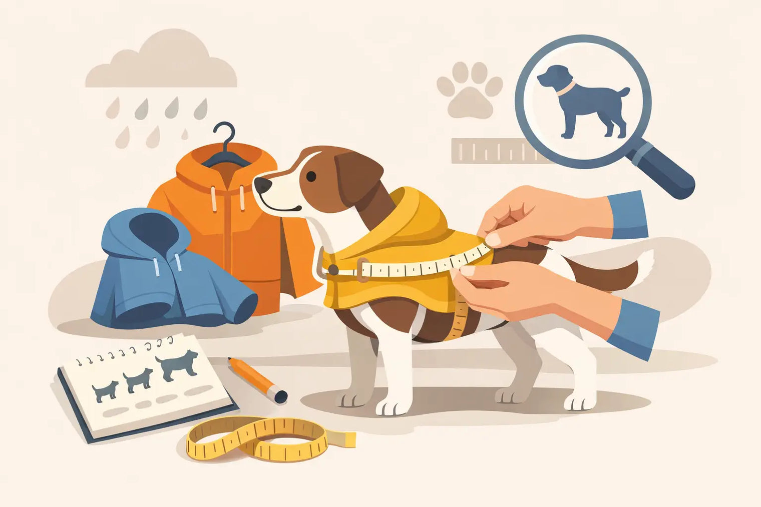 ¿Qué talla de impermeable necesita tu perro?