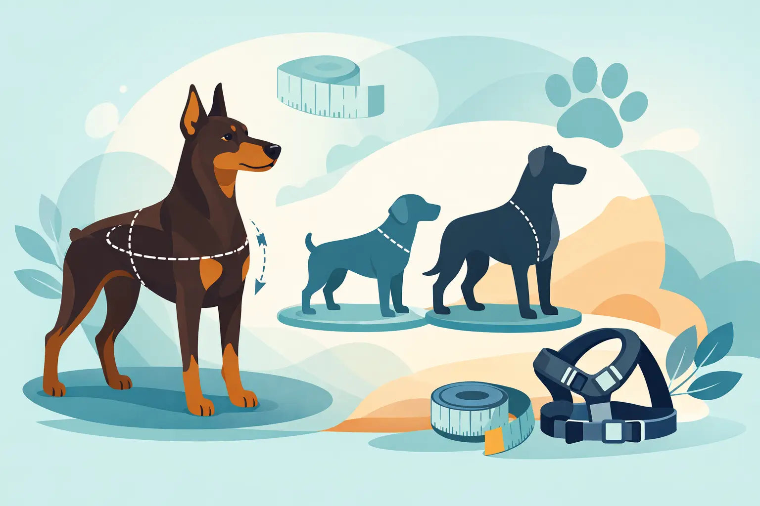 Guía de tallas para perros de pecho profundo