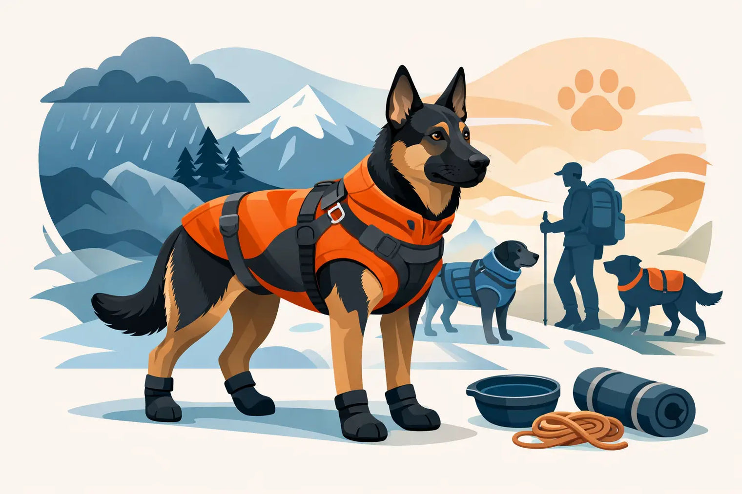 Ropa técnica para perros grandes: qué sí importa